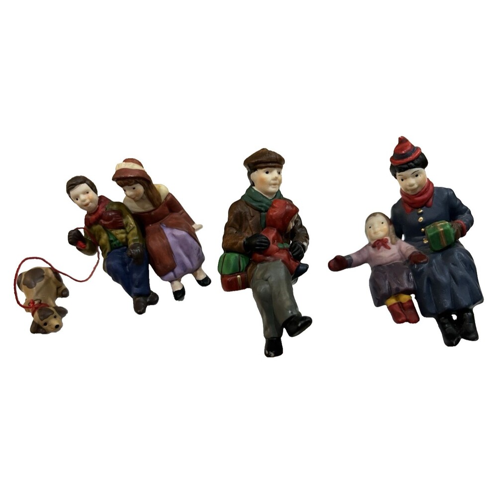 Dept 56 Heritage Village Christmas at the Park Set of 3 Porcelain #58661 w Box